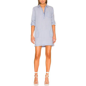 Michael Stars 'Elenor' Blue Front Button Dress Size S